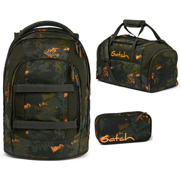 Satch Pack Schulrucksack-Set 3tlg Jurassic Jungle