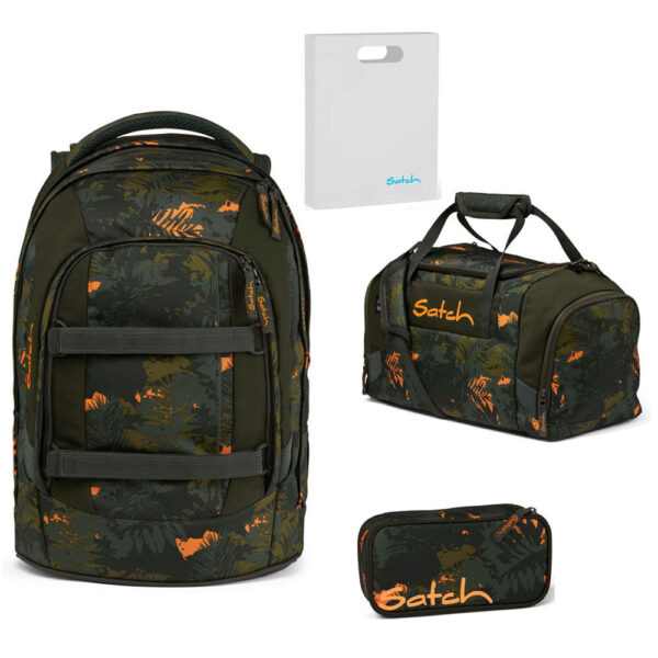 Satch Pack Schulrucksack-Set 4tlg Jurassic Jungle