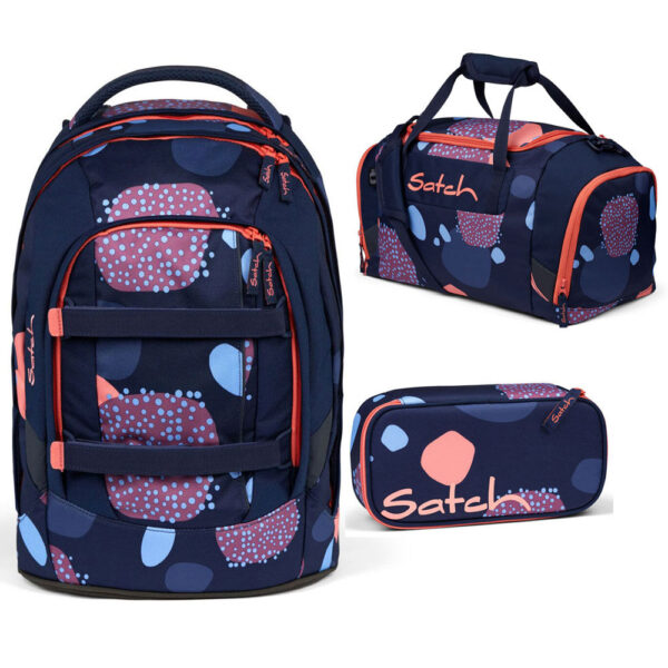 Satch Pack Schulrucksack-Set 3tlg Coral Reef