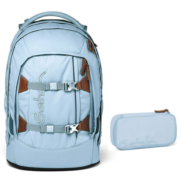 Satch Pack Schulrucksack-Set 2tlg Nordic Ice Blue