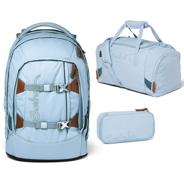 Satch Pack Schulrucksack-Set 3tlg Nordic Ice Blue