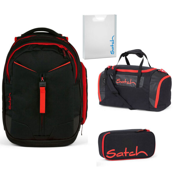 Satch Match Schulrucksack-Set 4tlg Fire Phantom 2.0