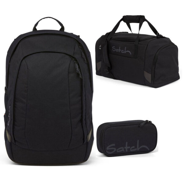 Satch Air Schulrucksack-Set 3tlg Blackjack