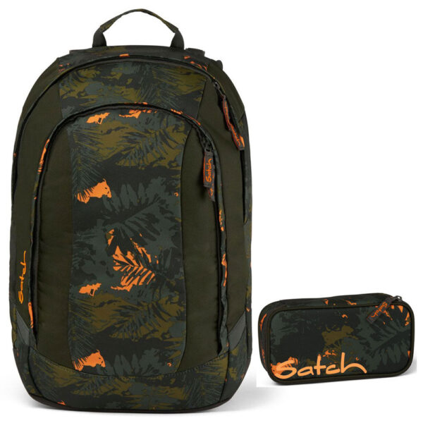 Satch Air Schulrucksack-Set 2tlg Jurassic Jungle