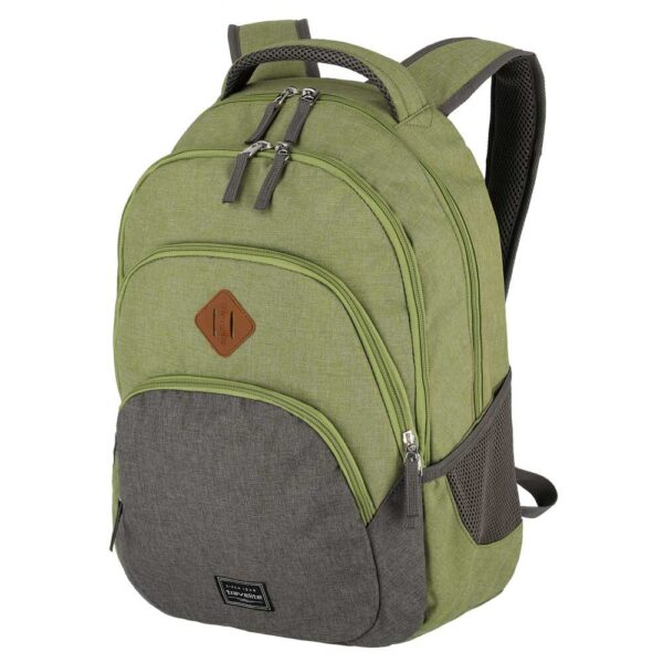 Travelite Basics Rucksack Melange Grün-Grau