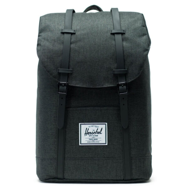 Herschel Retreat Rucksack Black Crosshatch-Bla