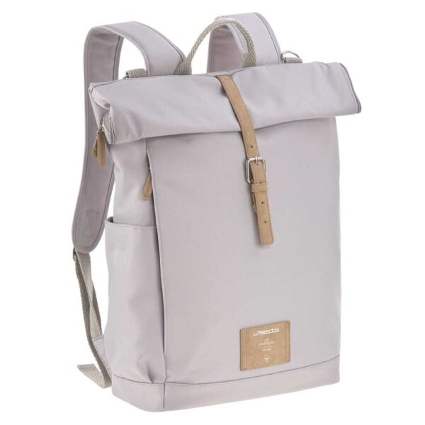 LÄSSIG Rolltop Wickelrucksack Grey