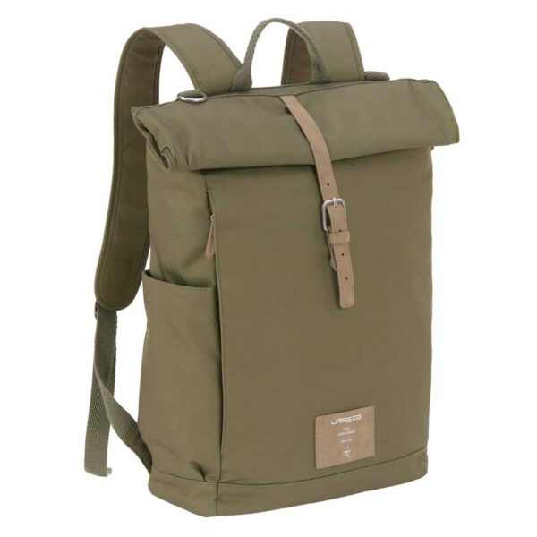 LÄSSIG Rolltop Wickelrucksack Olive