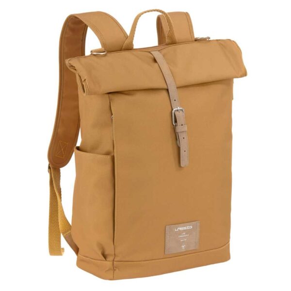 LÄSSIG Rolltop Wickelrucksack Curry