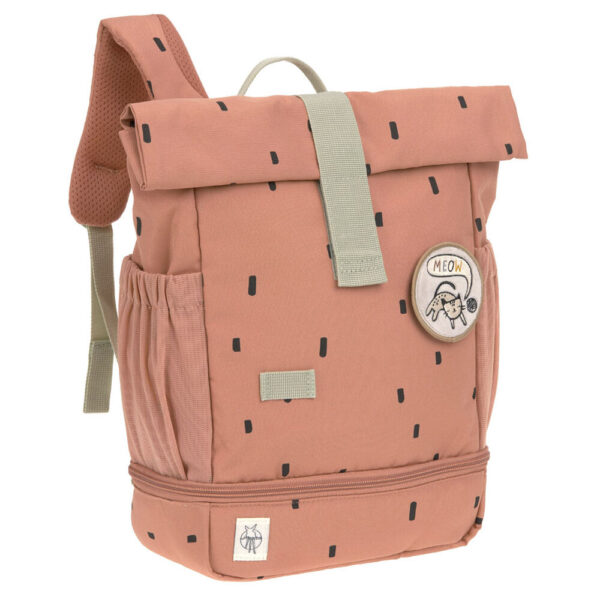 LÄSSIG Mini Rolltop Rucksack Happy Prints Caramel