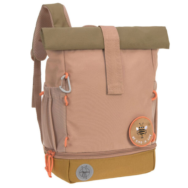 LÄSSIG Mini Rolltop Rucksack Nature Hazelnut