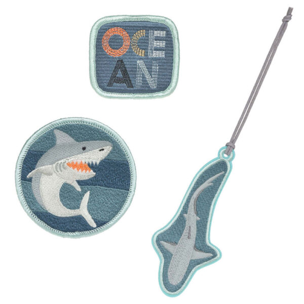 LÄSSIG School Patches-Set Shark