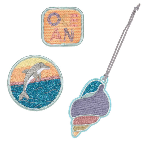 LÄSSIG School Patches-Set Dolphin