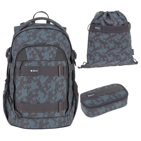 Bold Origin Schulrucksack-Set 3tlg Sports Blue