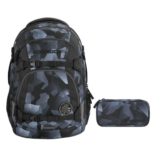 coocazoo MATE Schulrucksack-Set 2tlg Grey Rocks