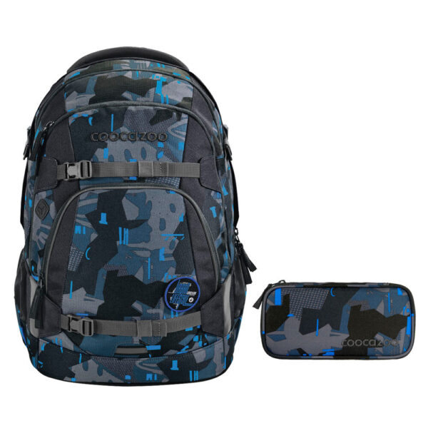 coocazoo MATE Schulrucksack-Set 2tlg Blue Craft