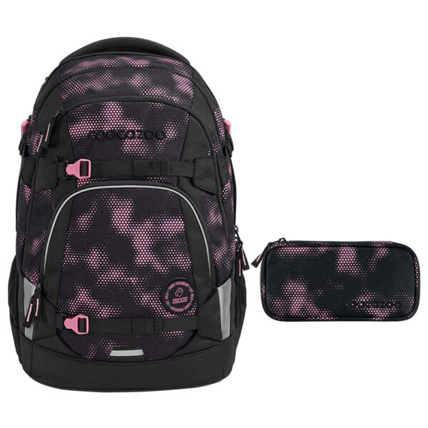 coocazoo MATE Schulrucksack-Set 2tlg Pink Illusion