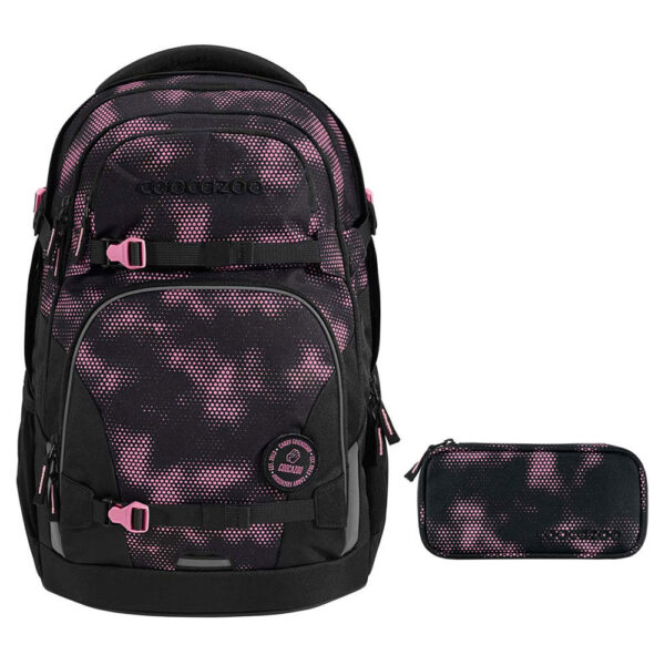 coocazoo PORTER Schulrucksack-Set 2tlg Pink Illusion