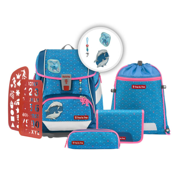 Step by Step 2IN1 PLUS Schulranzen-Set 6tlg Dolphin Pippa