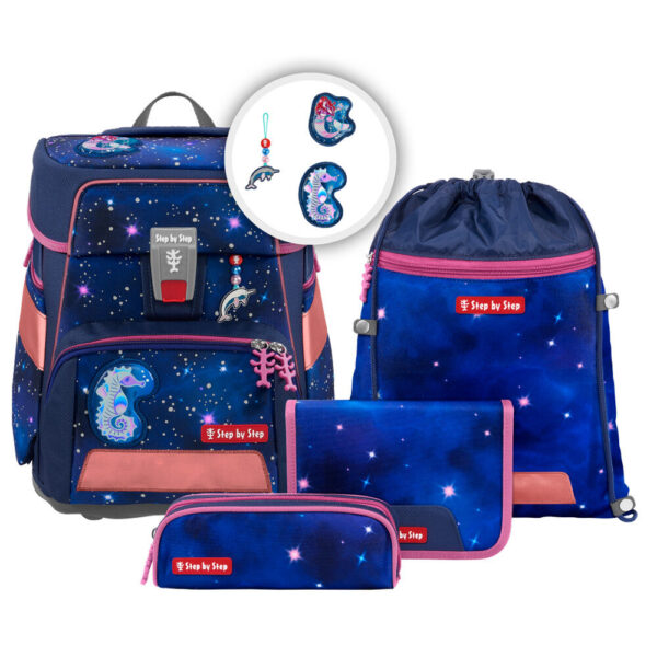 Step by Step SPACE Schulranzen-Set 5tlg Star Seahorse Zoe