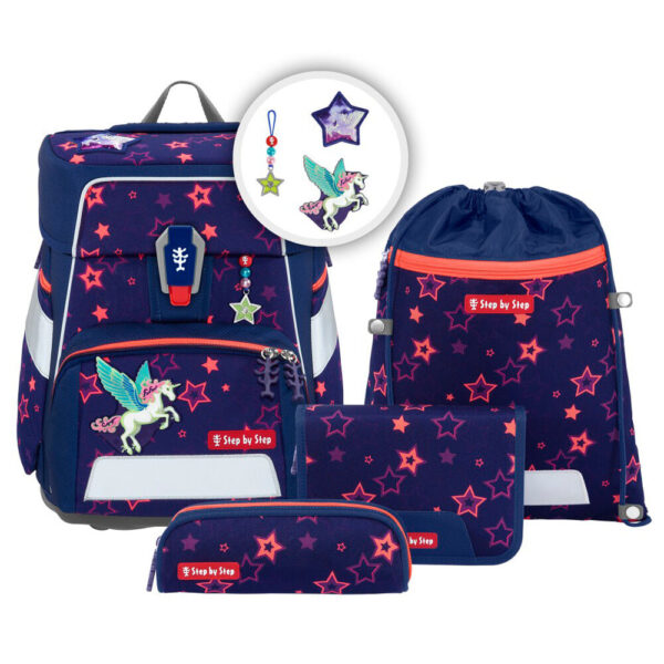 Step by Step SPACE Schulranzen-Set 5tlg Pegasus Night 2023