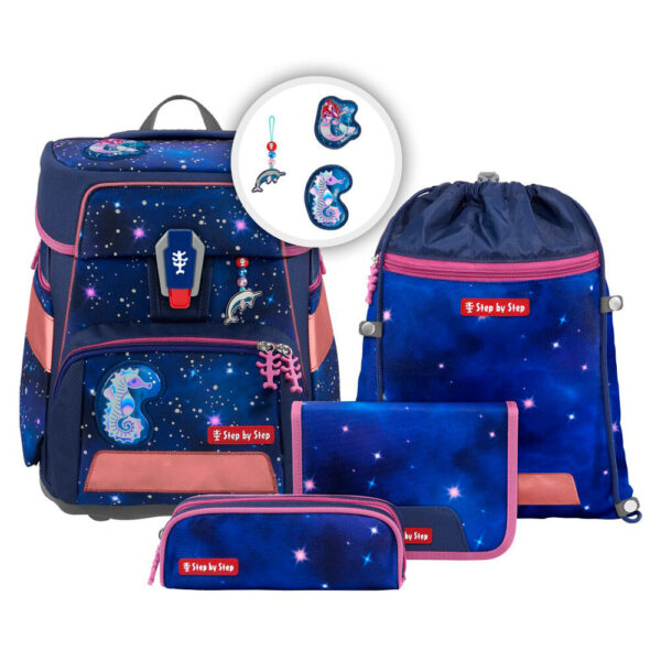 Step by Step SPACE Schulranzen-Set 5tlg Star Seahorse Zoe 20