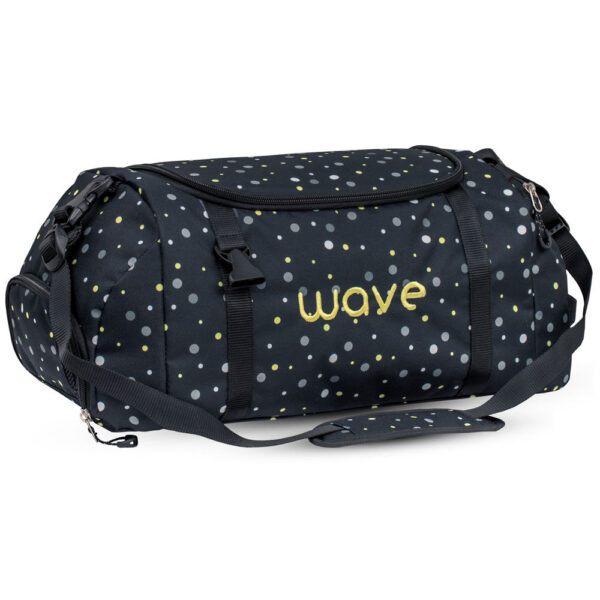 Wave Sporty Sporttasche Black and Yellow Dot