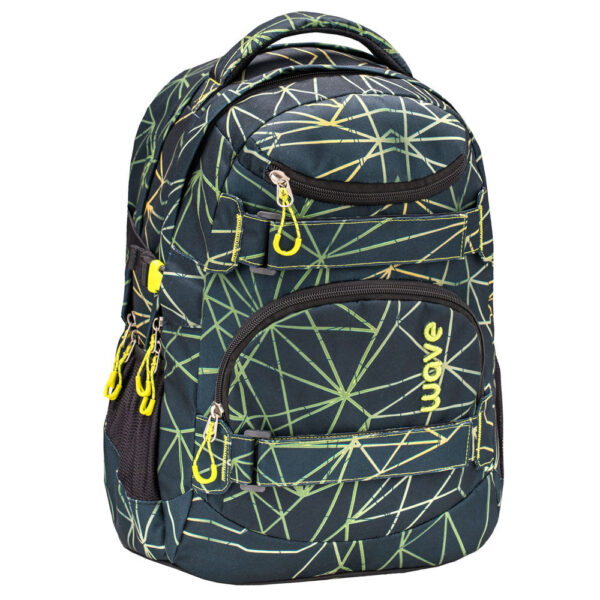 Wave Infinity Schulrucksack Stripes Green