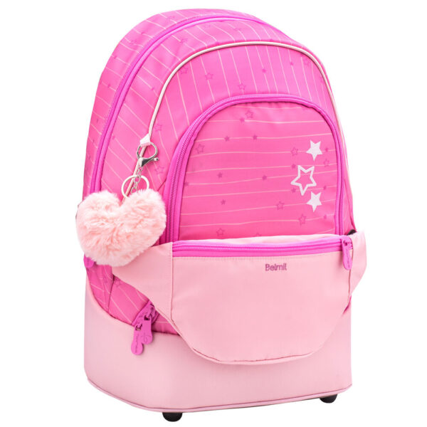 Belmil Premium Schulrucksack-Set 2tlg Candy