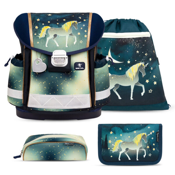 Belmil Classy Schulranzen-Set 4tlg Sparkling Unicorn 20