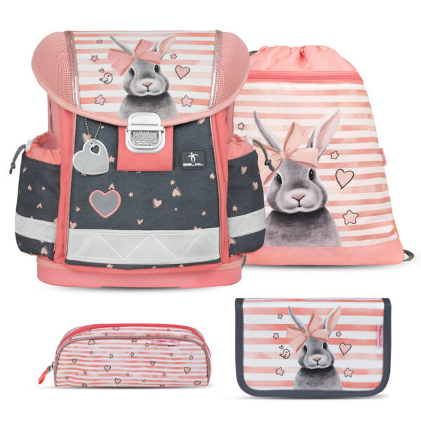 Belmil Classy Schulranzen-Set 4tlg Little Bunnies