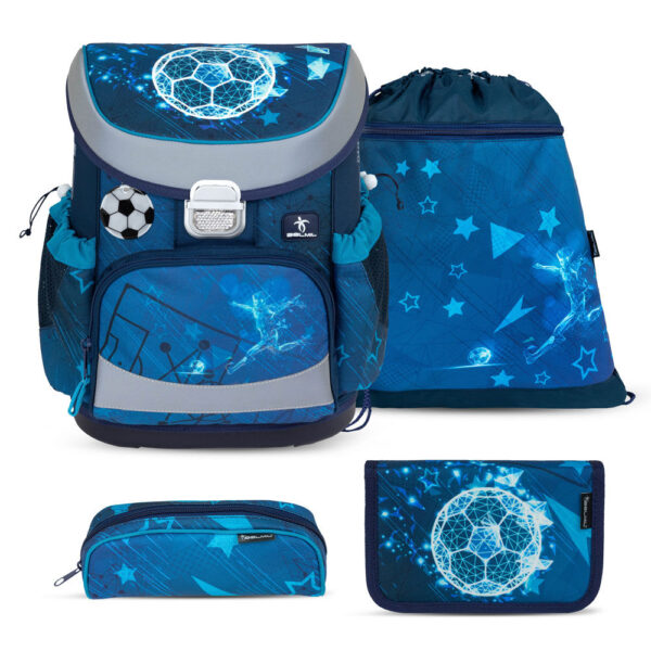 Belmil Mini-Fit Schulranzen-Set 4tlg Footballers