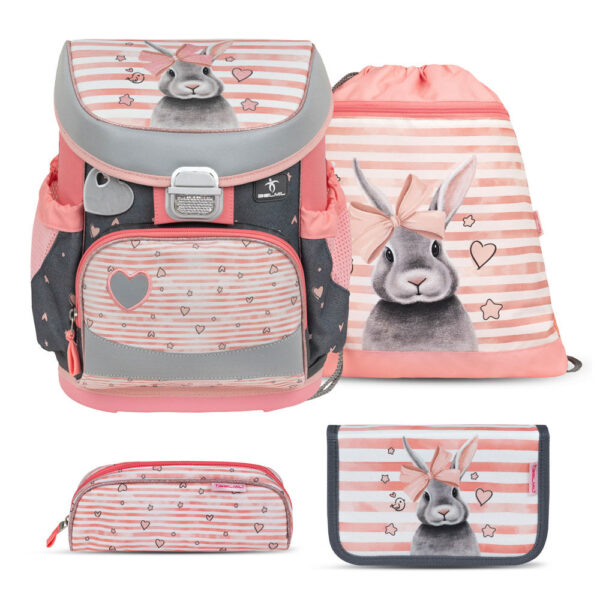 Belmil Mini-Fit Schulranzen-Set 4tlg Little Bunnies