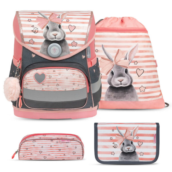 Belmil Compact Schulranzen-Set 4tlg Little Bunnies