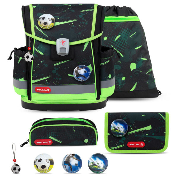 Belmil Classy Plus Schulranzen-Set 5tlg Neon Sport