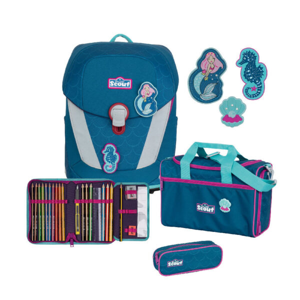 Scout Sunny II Schulranzen-Set 4tlg ST Mermaid