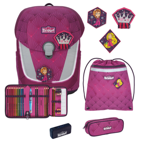 Scout Sunny II Schulranzen-Set 4tlg Diamond Princess