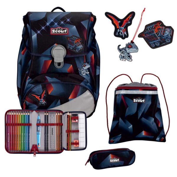 Scout Alpha Schulranzen-Set 4tlg Gravity