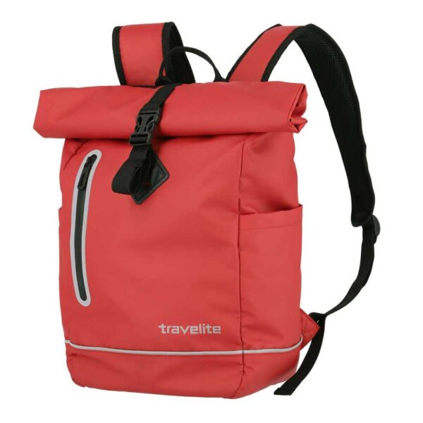 Travelite Basics Roll-Up Rucksack Rot