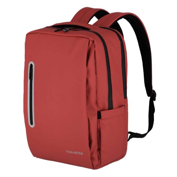 Travelite Basics Boxy Rucksack Rot