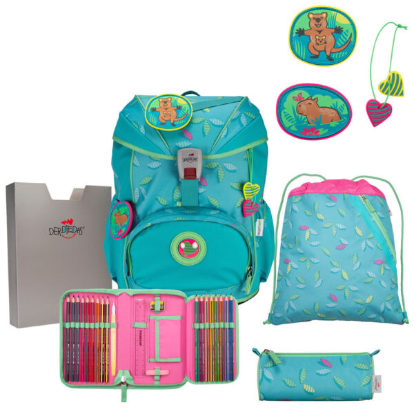 DerDieDas ErgoFlex Schulrucksack-Set 5tlg Paradise