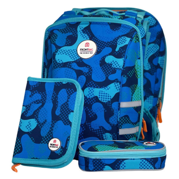 Frontbag Schulranzen-Set 3tlg CamouBlue