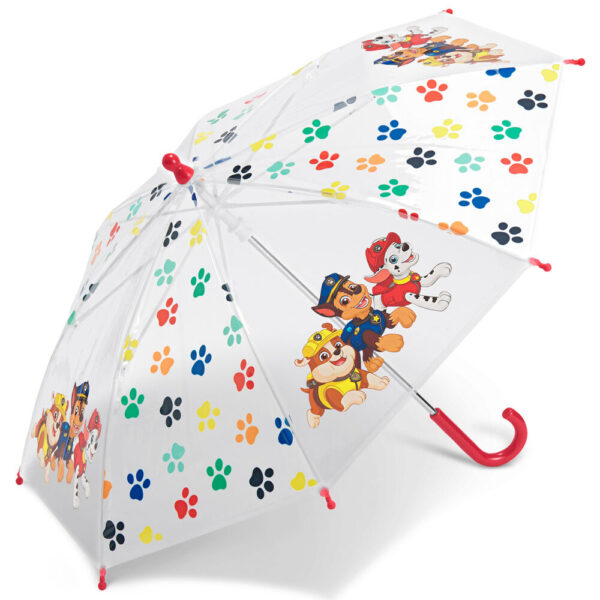 Happy Rain Kids Regenschirm Paw Patrol Pfoten Rot