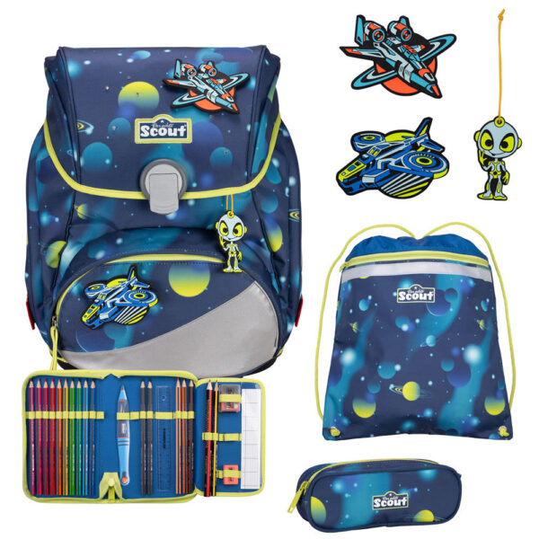 Scout Alpha Schulranzen-Set 4tlg Planets