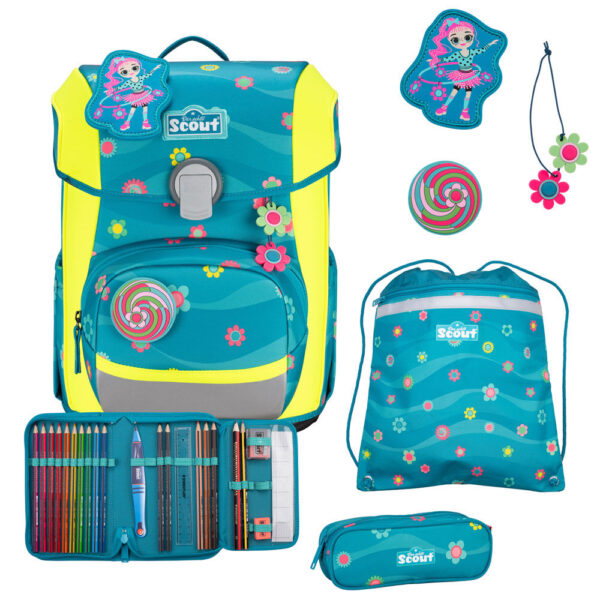 Scout Neo Schulranzen-Set 4tlg Little Flowers