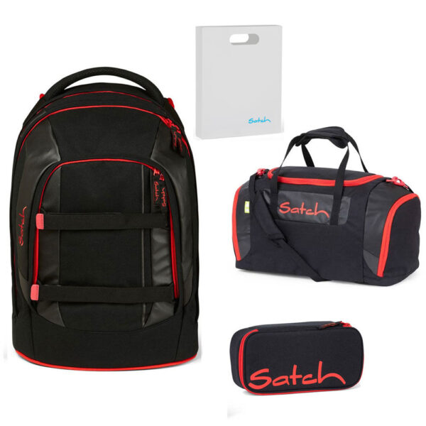 Satch Pack Schulrucksack-Set 4tlg Fire Phantom