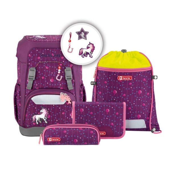 Step by Step GIANT Schulranzen-Set 5tlg Dreamy Unicorn