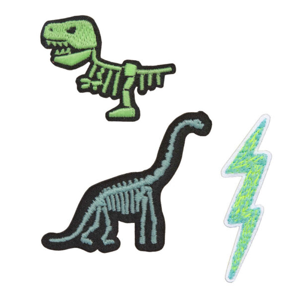 LÄSSIG Textil Sticker-Set 3tlg Dino