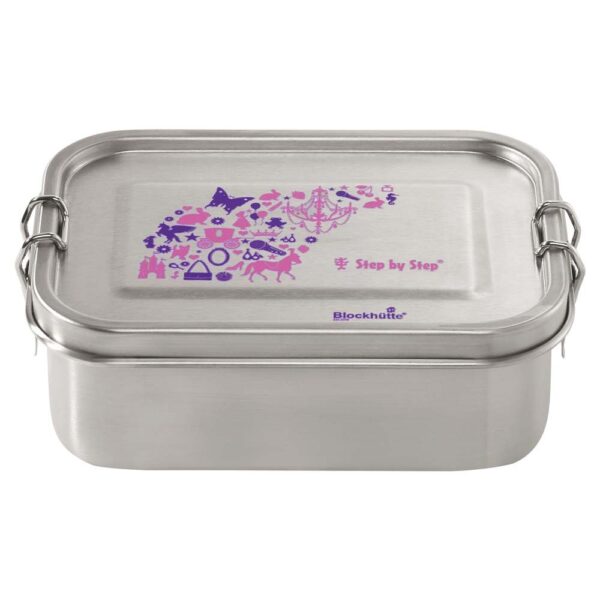 Step by Step Edelstahl Lunchbox Purple & Rose