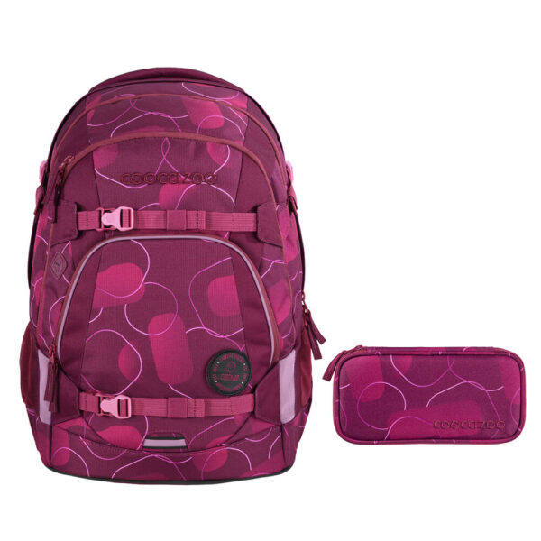 coocazoo MATE Schulrucksack-Set 2tlg Berry Bubbles